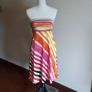 Silk Strapless dress, The Limited